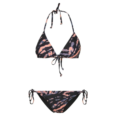 Abbildung von Urban Classics SET Bikini, Damen, Größe: Large, Vintageblue/papaya