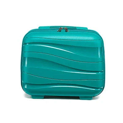 Abbildung von KONO Kosmetikkoffer Beautycase Kabinengepäck Damen PP Schminkkoffer (Türkis)