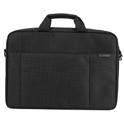 Abbildung von Acer Notebook Carry Case (geeignet für bis zu 14 Zoll Notebooks / Chromebooks: Universelle Schutzhülle mit Schultergurt, und polsterung, Gurt zum Befestigen an Trolley, extra Fronttasche) schwarz