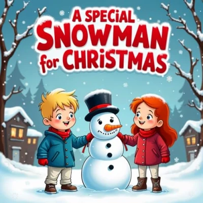 Abbildung von A Special Snowman for Christmas Story book kids