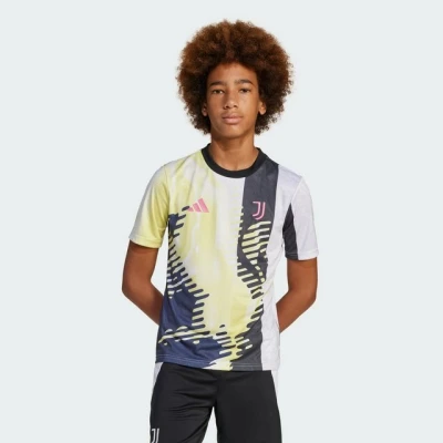 Abbildung von adidas Performance Juventus Turin Preshi Short Sleeve Junior Unisex Sport Tshirt für Kinder, Größe: 140, Pure sulfur/black/legend ink