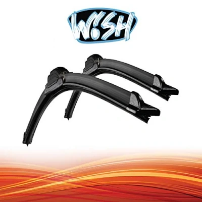 Abbildung von Wish® Universal Premium 24&quot; 600mm / 16&quot; 400mm Satz Front Scheibenwischer Wischblätter Vorne Flachbalkenwischer UP24.16.B2