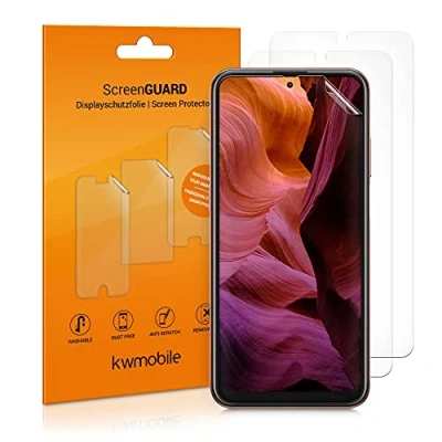 Abbildung von kwmobile 3X Displayschutzfolie kompatibel mit Nokia X20 / X10 Folie klare Schutzfolien Set in transparent