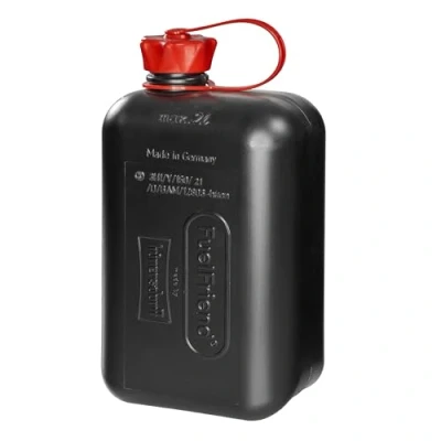 Abbildung von hünersdorff Kraftstoff Kanister FuelFriend BIG 2l, Notreserve für Motorräder, Roller, Quads und Kleinmotoren, UN Zulassung, made in Germany, TÜV geprüft, schwarz