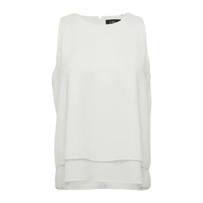 Abbildung von s.Oliver Black Label ÄRMELLOSES Bluse, Damen, Größe: 40, Ecru
