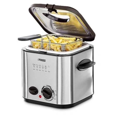 Abbildung von PRINCESS Fritteuse Mini mit Fondue, 6 Fonduegabeln