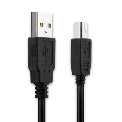 Abbildung von subtel® USB Kabel 3m kompatibel mit Rode NT USB/Podcaster Ladekabel A Standard auf B 2.0 Datenkabel schwarz PVC
