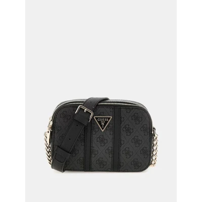 Abbildung von Guess Noreen Camera Crossbody Umhängetasche, Damen, Größe: One Size, Coal