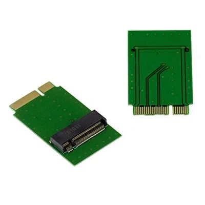 Abbildung von KALEA INFORMATIQUE Adapter M2 auf Mac 2012, um eine M.2 SSD anstelle der ursprünglichen 8+18 poligen einem zu montieren.