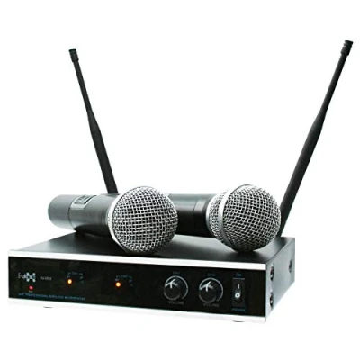 Abbildung von E Lektron IU 2082 digital UHF Funkmikrofon System 2X Hand Mikrofon drahtlos Set