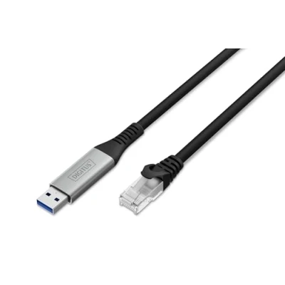 Abbildung von Assmann DIGITUS USB 3.2 Gen1 RJ45 Ethernet Kabel, 1Gbit/s, 2m