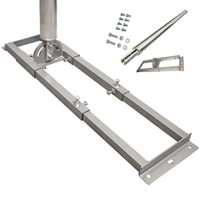 Abbildung von Premium X Profi X100 60 SAT Dachsparrenhalter 100cm Mast 60mm Stahl feuerverzinkt Sparren Halterung für Satelliten Antenne Satellitenschüssel