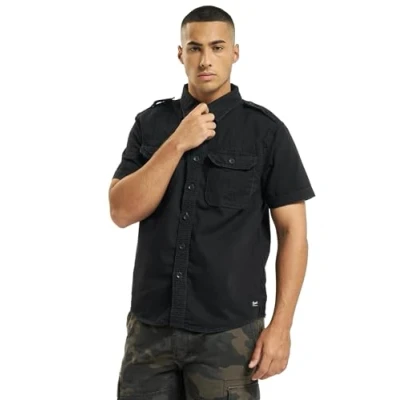 Abbildung von Brandit Vintage Hemd, Herren, Größe: 5XL, Black