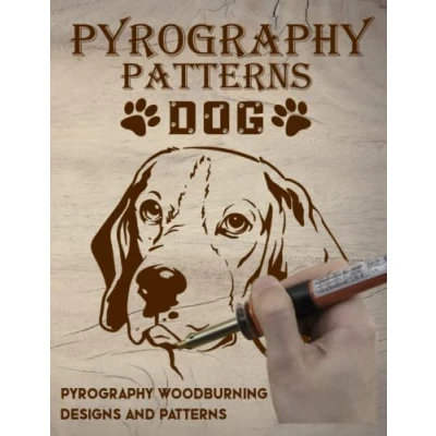 Abbildung von Pyrography patterns DOG: Woodburning designs and Patterns, Workbook, Dog Design. from the bookin SVG format free download.