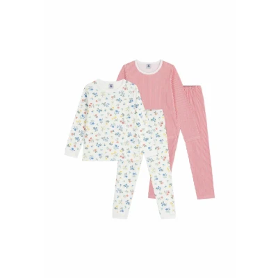 Abbildung von Petit Bateau 2 PACK Pyjama multicoloured für Kinder, Größe: 140, Multi/coloured