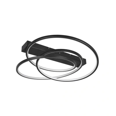 Abbildung von LED Deckenleuchte Darvin, schwarz, Metall, Kunststoff, CCT