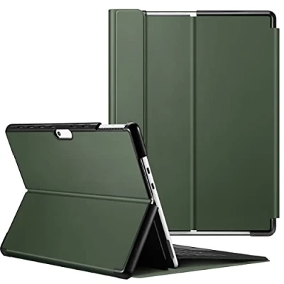 Abbildung von Fintie Hülle für Microsoft Surface Pro 11 / 10 (2024) 9 (2022) 13 Zoll Business Schutzhülle mit Harter Schale, Anpassbarer Betrachtungswinkel, Type Cover Tastatur Kompatibel, Grün