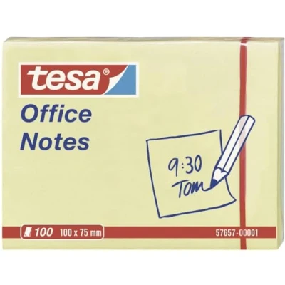 Abbildung von 12 x tesa Haftnotizen Office Notes 100x75mm 100 Blatt gelb