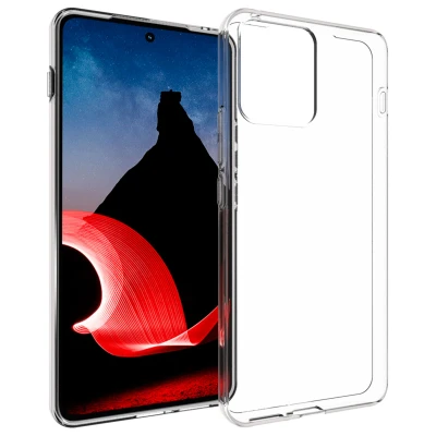 Abbildung von Motorola ThinkPhone Hülle Silikon Accezz Soft Case/Backcover Handyhülle Transparent