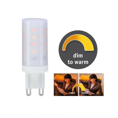 Abbildung von Paulmann 28819 LED Lampe Stiftsockel G9 230V 270lm 4W 2000 3000K Klar dimmbar Lampen Leuchtmittel