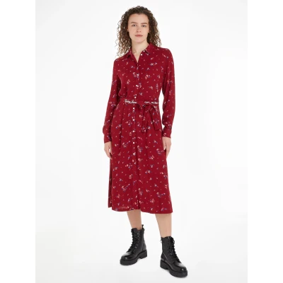 Abbildung von Tommy Jeans Curve Hemdblusenkleid &quot;TJW FLORAL BELT SHIRT DRESS EXT&quot;, Große Größen