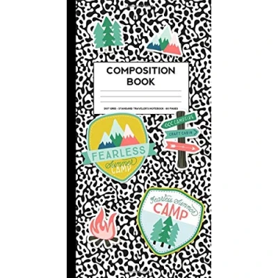 Abbildung von Composition Notebook: Small Dot Grid Notebook (Standard Traveler&#039;s Sized Fearless Summer Camp)
