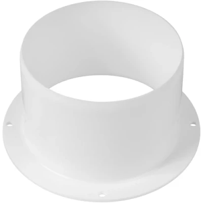 Abbildung von Vent Systems 100 mm Lüftungskanalverbinder Flansch gerade Lüftungsrohr Kunststoff Kanalverbinder Platte für Kühlung Heizung Lüftungssystem HVAC 10 cm