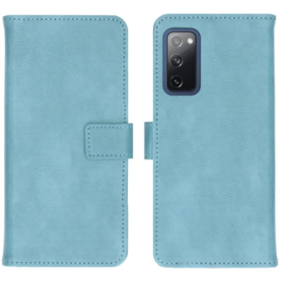Abbildung von Samsung Galaxy S20 FE Hülle Kunstleder iMoshion Klapphülle Handyhülle Hellblau