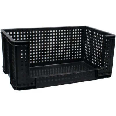 Abbildung von REALLY USEFUL BOX Extra Stark Fronted Kiste / Korb 64 Liter, 710 x 440 310 mm schwarz