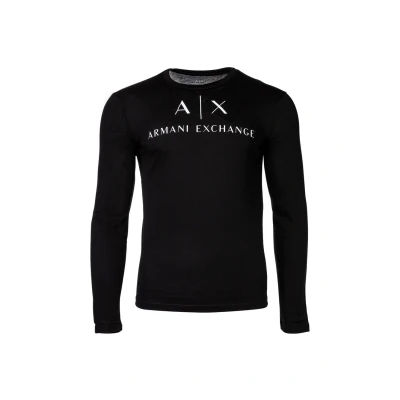 Abbildung von Armani Exchange Langarmshirt, Herren, Größe: Large, Black