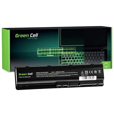 Abbildung von Green Cell Extended Serie MU06 MU09 593553 001 593554 593562 HSTNN LB0W UB0W Akku für HP und Compaq Laptops (9 Zellen 6600mAh 10.8V Schwarz)