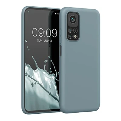 Abbildung von kwmobile Hülle kompatibel mit Xiaomi Mi 10T / Pro weiches TPU Silikon Case Cover geeignet für kabelloses Laden Arctic Night