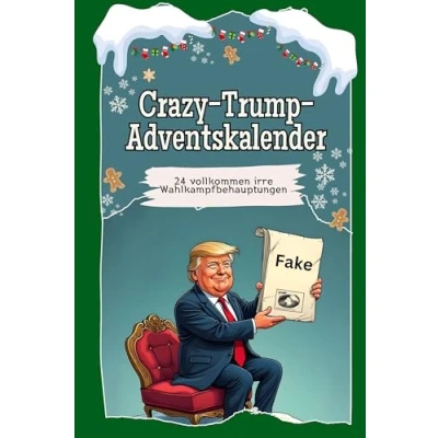 Abbildung von Crazy Trump Adventskalender Das perfekte Geschenk für Frauen und Männer 2024: 24 vollkommen irre Wahlkampfbehauptungen