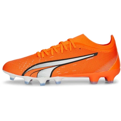 Abbildung von Puma Ultra Match FG/AG Fußballschuh Nocken, Herren, Größe: 40.5, orange/white/blue glimmer Schuhe
