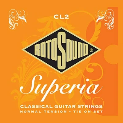 Abbildung von Rotosound Superia Klassische Nylonsaiten, Regular End, Silberumwicklung, Set