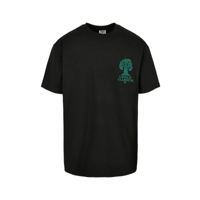 Abbildung von Urban Classics Organic TREE LOGO TEE Tshirt print, Herren, Größe: 4XL, Black
