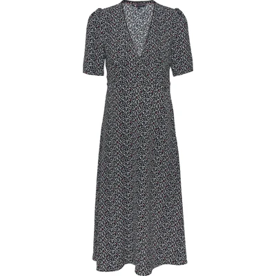 Abbildung von Tommy Jeans Floral MIDI Dress Freizeitkleid, Damen, Größe: XXS, Black