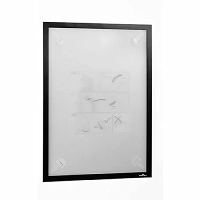Abbildung von Durable Info Rahmen Duraframe Wallpaper (A3, mit Magnetverschluss, inkl. Klebestreifen für sensible Oberflächen, rückstandslos ablösbar) 1 Stück, schwarz, 484401
