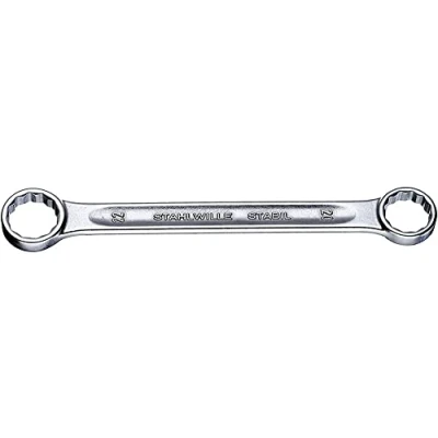 Abbildung von STAHLWILLE 41050809 Doppel Ringschlüssel 115mm 8 x 9 Chromstahl