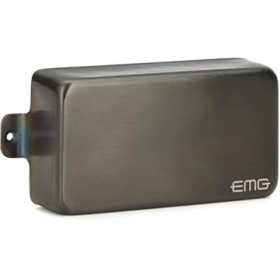 Abbildung von EMG 81 E Gitarren Humbucker Tonabnehmer Edelstahl Brushed schwarz/chrome