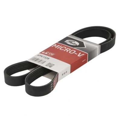 Abbildung von GATES 6PK1328 Keilrippenriemen 1328 6 Polyester, EPDM (Ethylen Propylen Dien Kautschuk) RoadMax Value Line MERCEDES BENZ: CLK Coupe, Cabrio, SLK