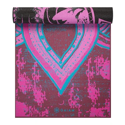 Abbildung von Gaiam Reversible Be Free Yoga Mat 6mm,des Design OneSize