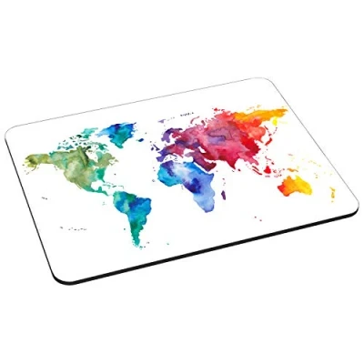 Abbildung von Pedea Gaming und Office Mauspad 220 x 180 mm mit Vernähten Rändern Rutschfester Unterseite, Color World