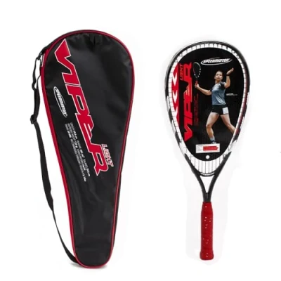 Abbildung von Speedminton Racket Viper Light Crossmintonschläger Erwachsene, Unisex, Rot/Orange/Weiß/Schwarz, 58,5