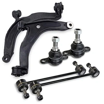 Abbildung von BESTPRICE 2x Querlenker Vorderachse vorne unten links &amp; rechts mit Traggelenk, Koppelstange Kompatibel VW MULTIVAN T5, TRANSPORTER T5
