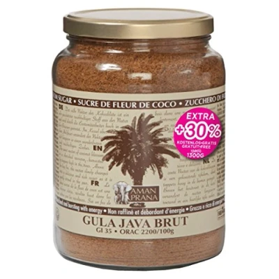 Abbildung von Aman Prana , Gula Java Brut Kokosblüten Zucker Fairworld 1000g