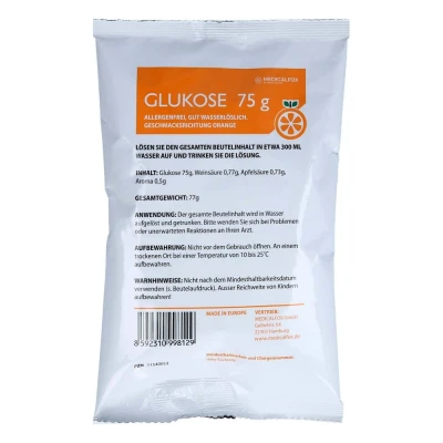 Abbildung von Glukose 75 g Orange Plv.z.her.e.lsg.z.einnehmen