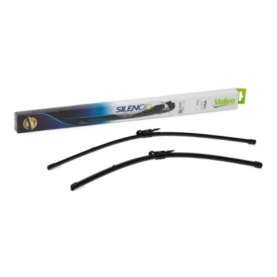 Abbildung von Scheibenwischer Valeo Silencio X.trm, Flat Blade Set 574325 vorne Rahmenlos Top Lock MERCEDES BENZ: A Klasse, B Klasse