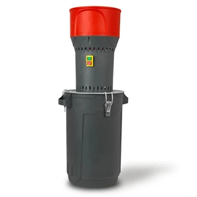 Abbildung von EBERTH Getreidemühle 25L Eimer 1000 Watt Elektromotor, 6L Einfülltrichter, 300 kg/h, Schrotmühle mit Edelstahlklinge