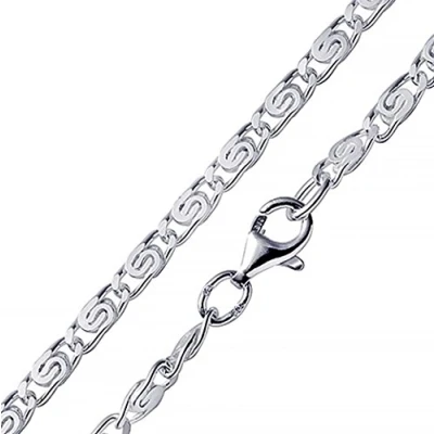Abbildung von Materia Panzerkette Herren S K113, aus 925 Sterling Silber, rhodiniert